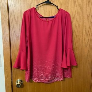 Hot pink lightweight blouse size XL